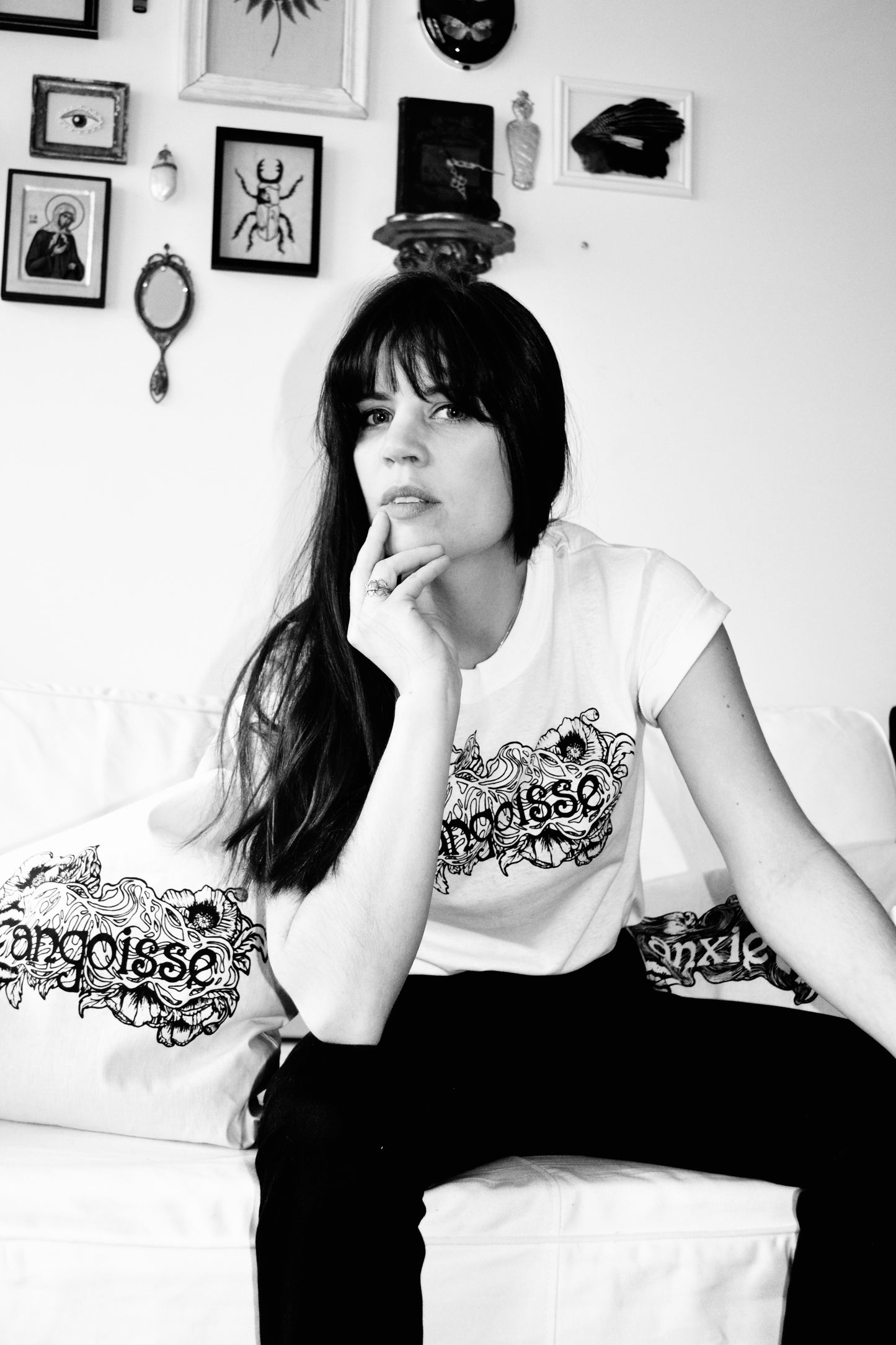 ANGOISSE tee white