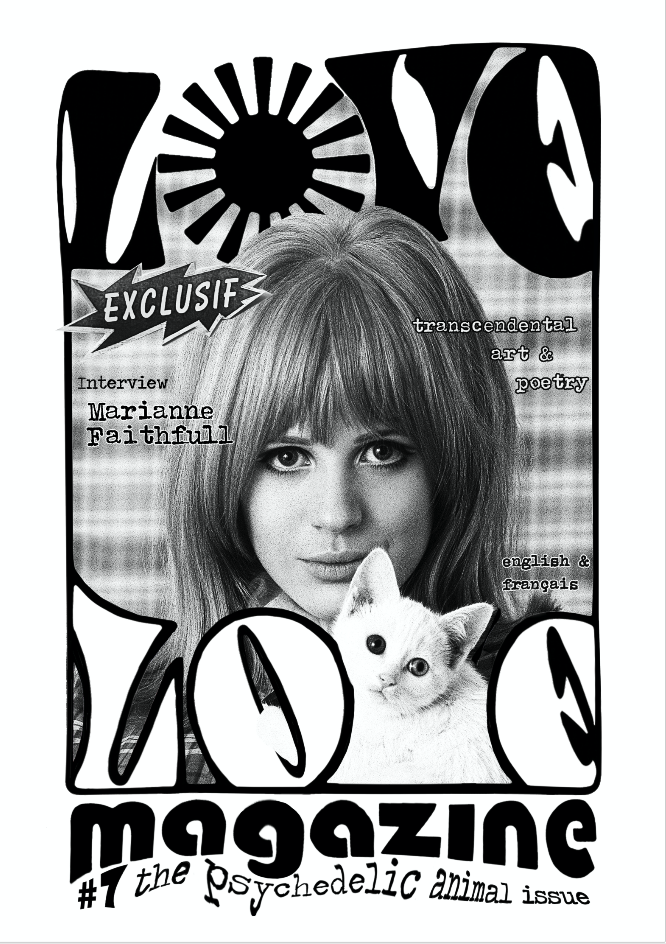 A RARITY! Love Love magazine #7 - black & white cover