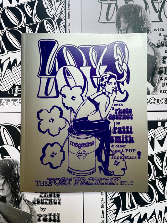 A Rarity! Love Love magazine #8 - silver & purple (incl. Howlin' Jaws flexi disc)