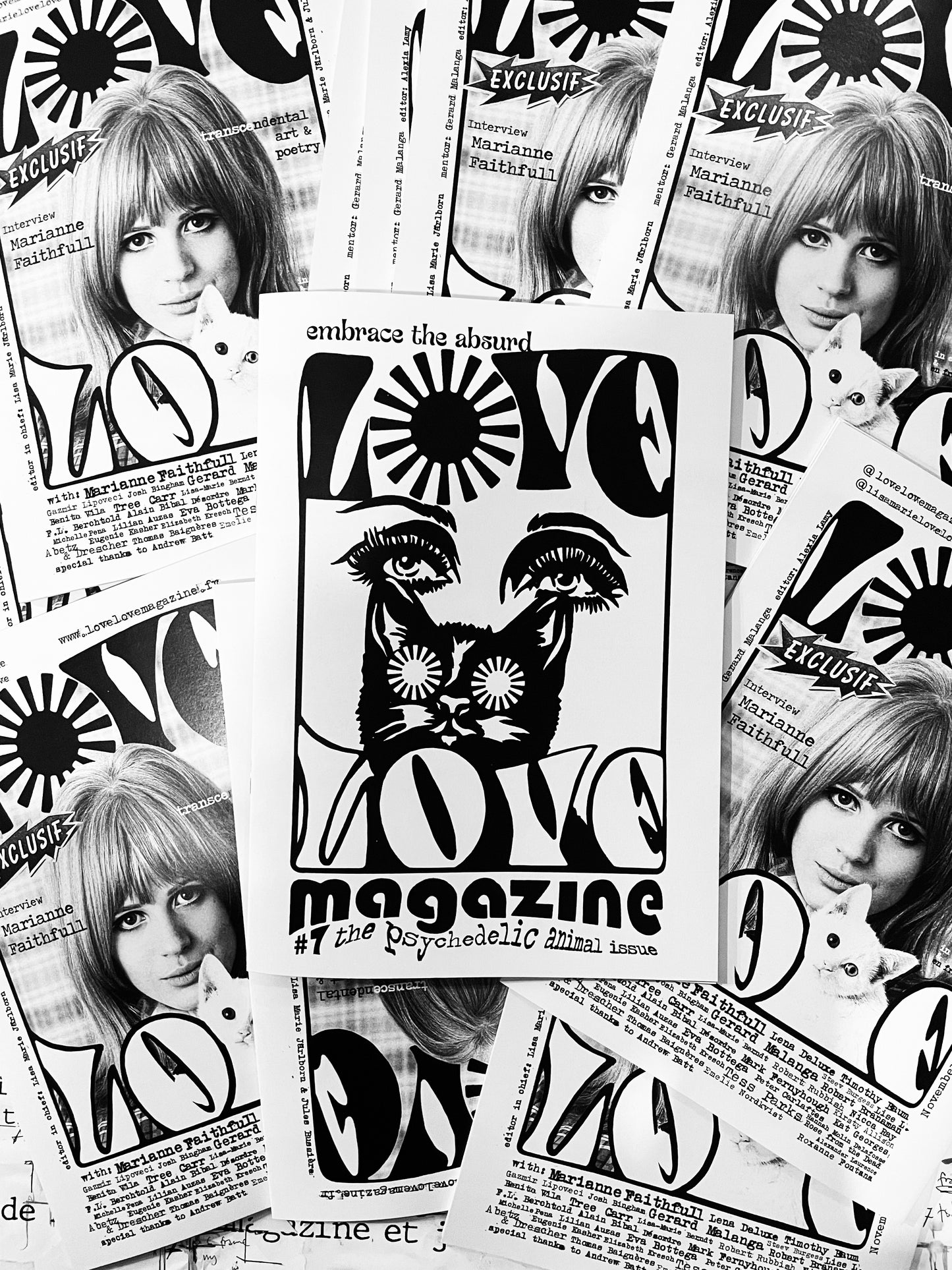 RARE! Love Love #7 magazine - alternative black & white illustration cover