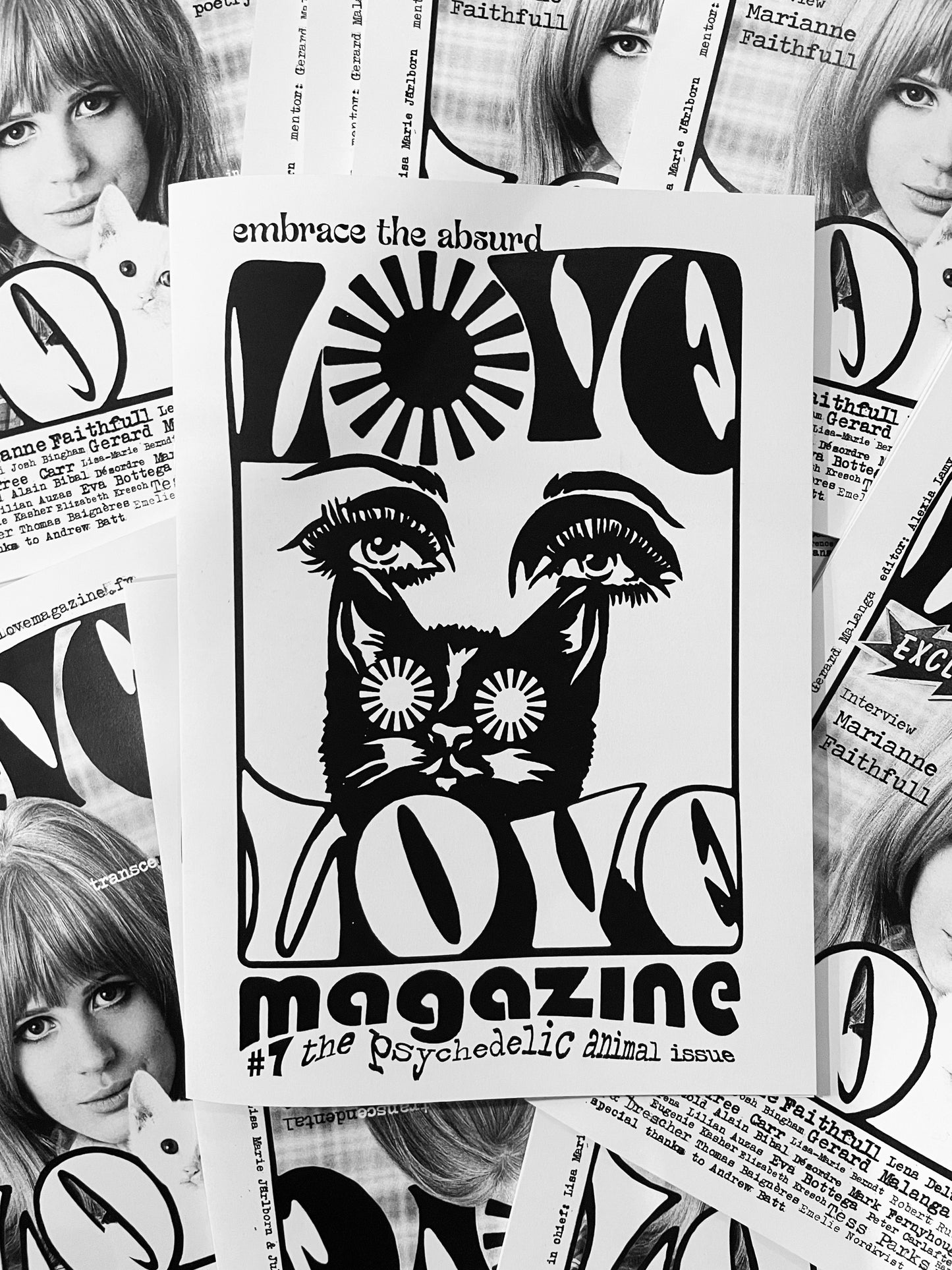 RARE! Love Love #7 magazine - alternative black & white illustration cover