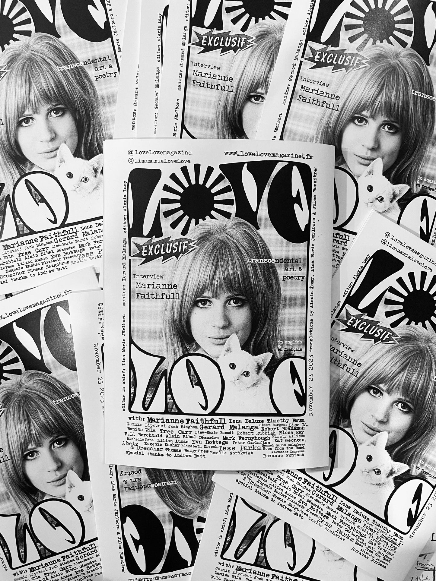 RARE! Love Love #7 magazine - alternative black & white illustration cover
