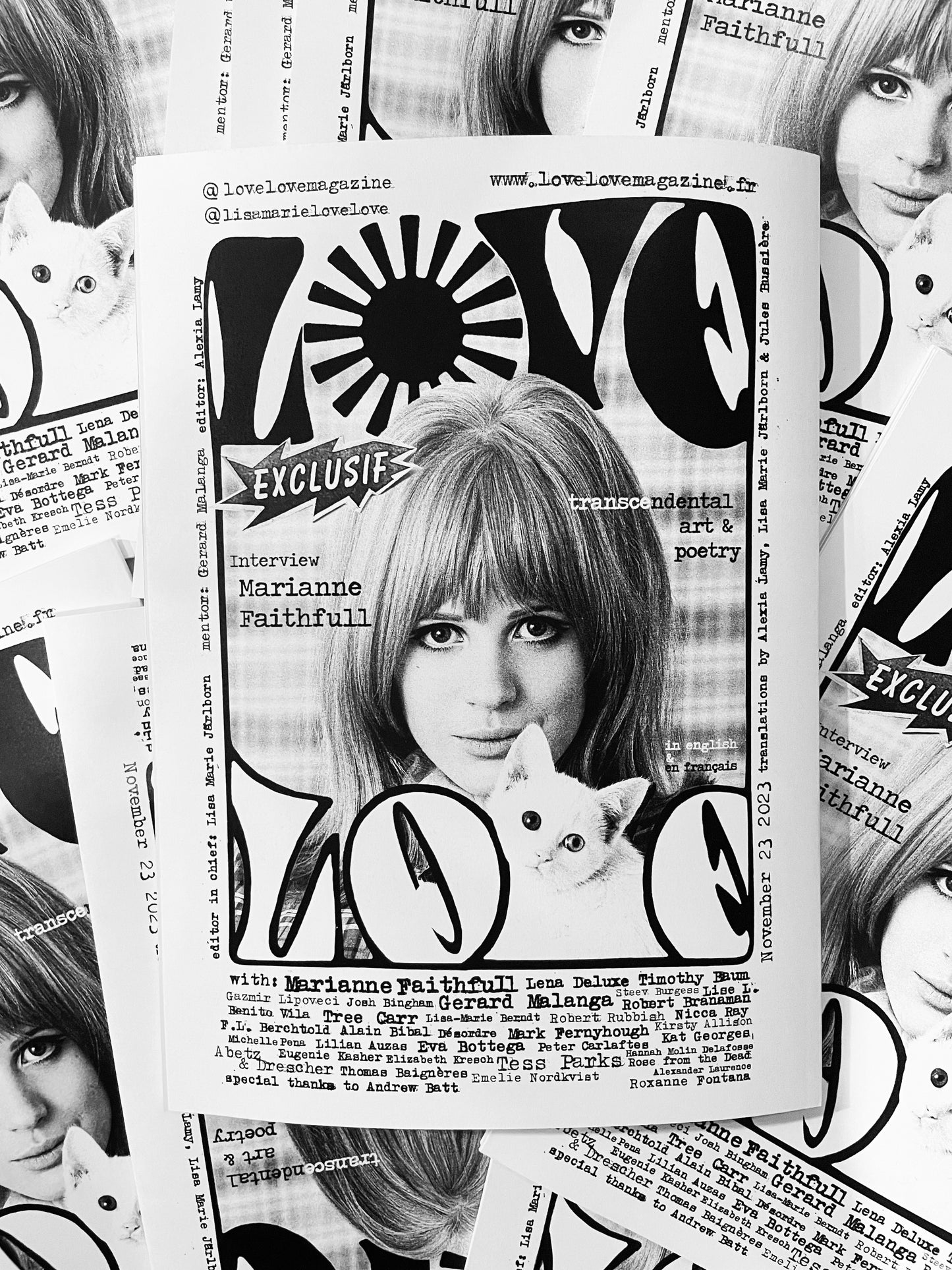 RARE! Love Love #7 magazine - alternative black & white illustration cover