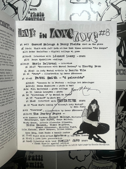 A Love Love magazine #8 SIGNED by MALANGA (incl. Howlin' Jaws flexi disc)