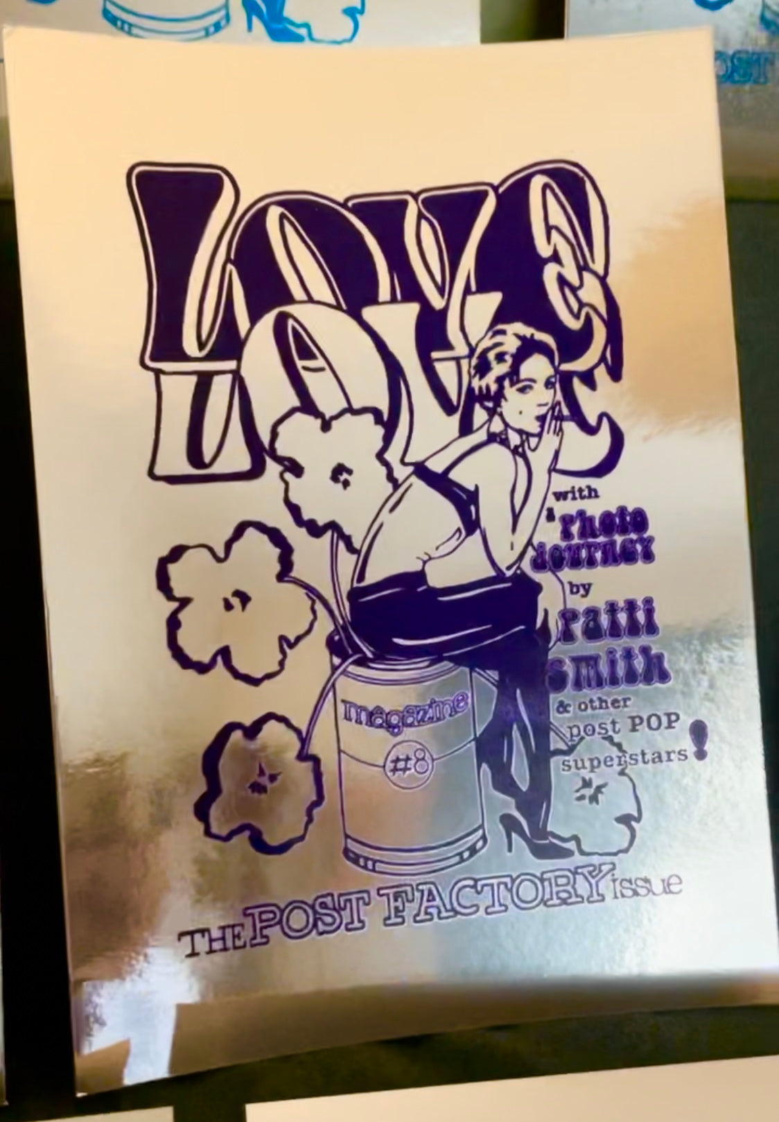 Love Love #8 - mirror screenprint poster