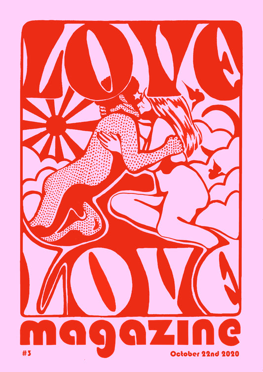 RARE! Love Love magazine #3 color cover