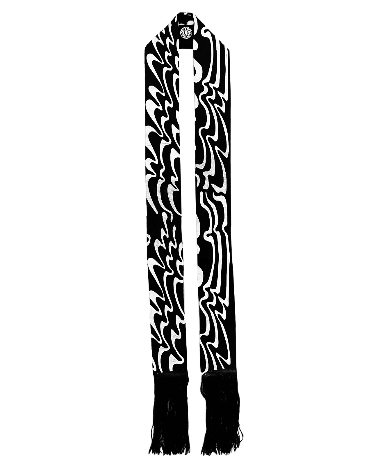 SWAG black fringe scarf