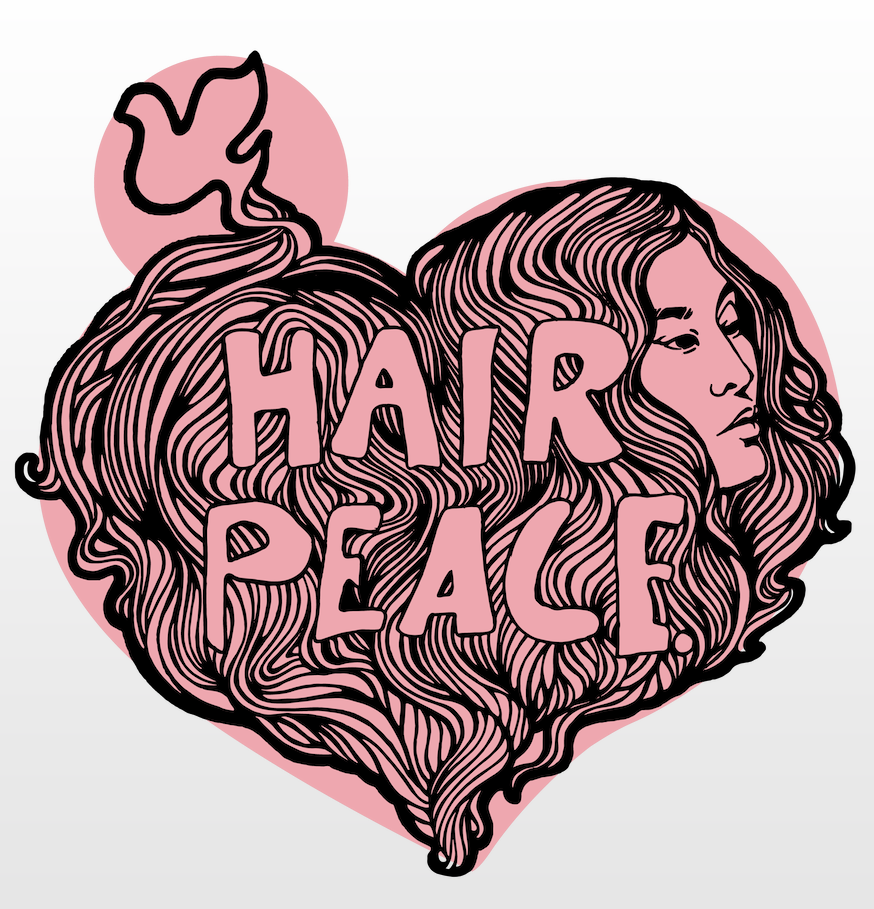 HAIR PEACE tee black or white