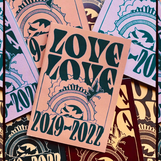 New! Hand-bound LOVE LOVE pocketbooks!
