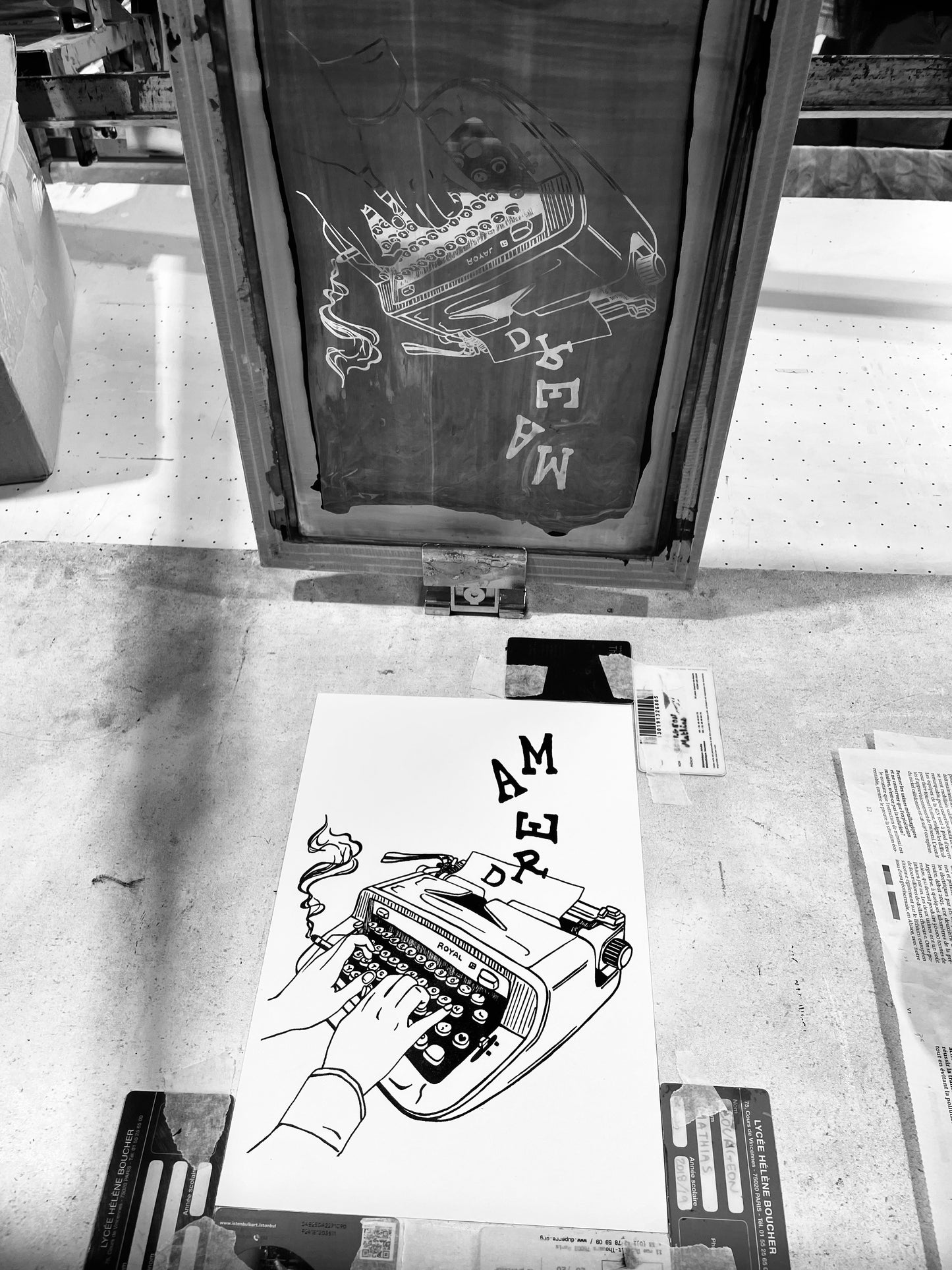 The Dream - screenprinted poster A4