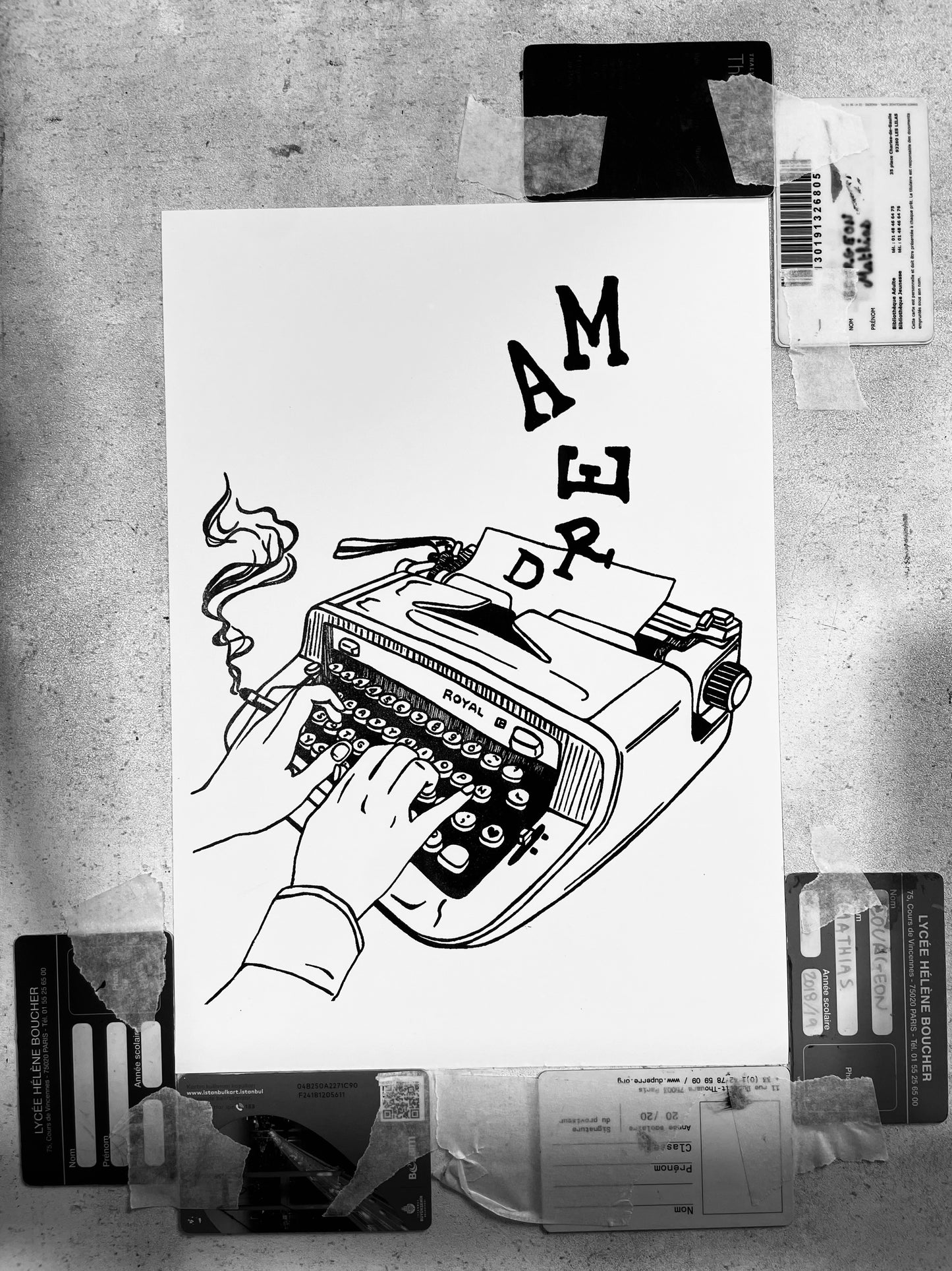 The Dream - screenprinted poster A4