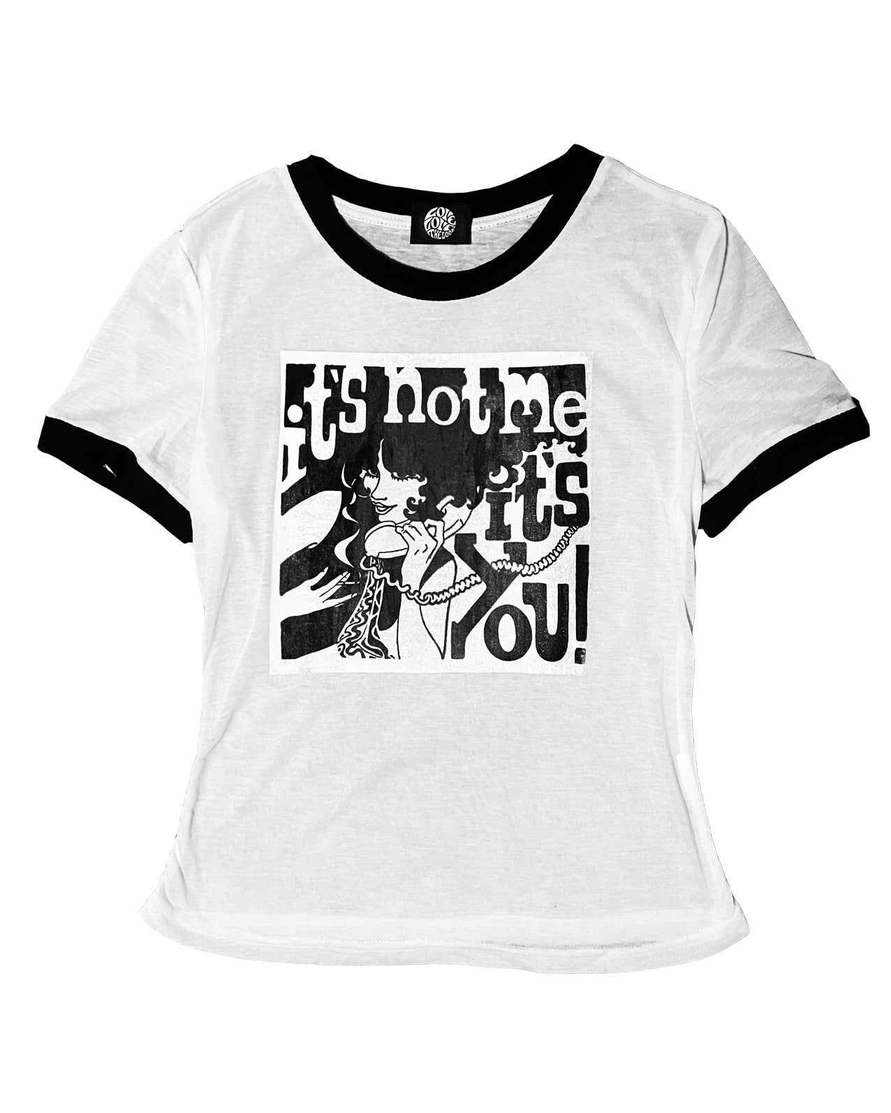 IT'S NOT ME IT'S YOU sheer ringer tee