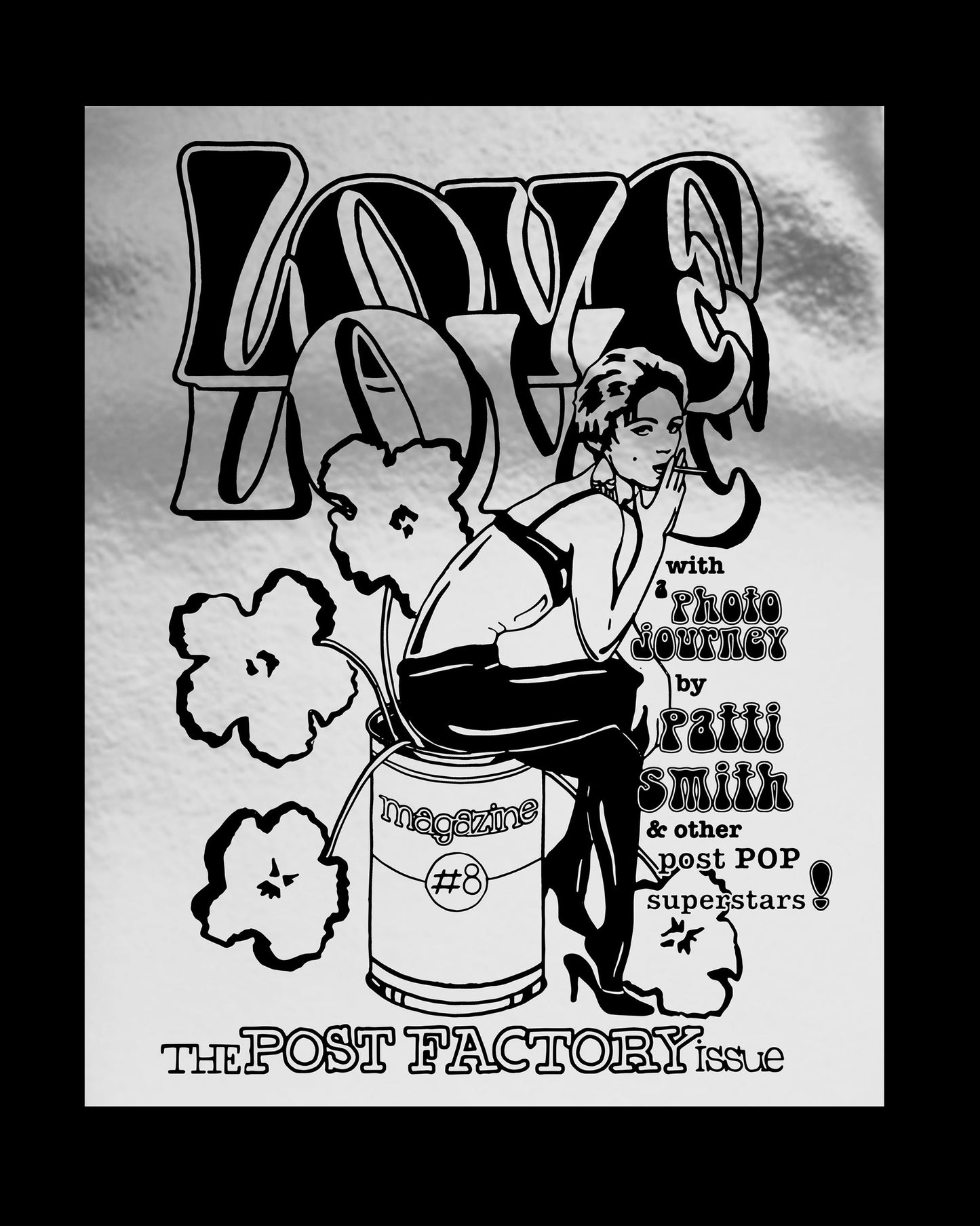 Love Love magazine #8 silver & black cover